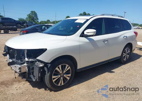 2017 Nissan Pathfinder Sl z USA, uszkodzony, nr VIN 5N1DR2MN9HC647317